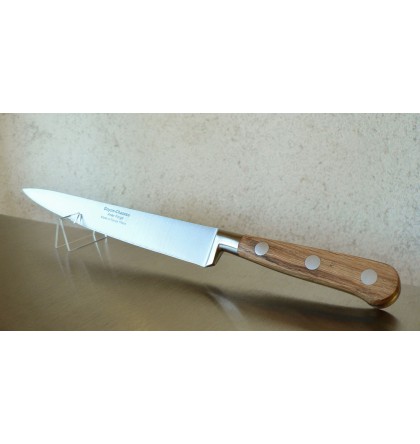 Couteau tranchelard forgé 20 cm manche en chêne