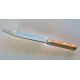 Couteau santoku alvéolée forgé 17 cm manche en chêne