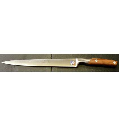Couteau tranchelard 25 cm thiers cuisine bois d'olivier